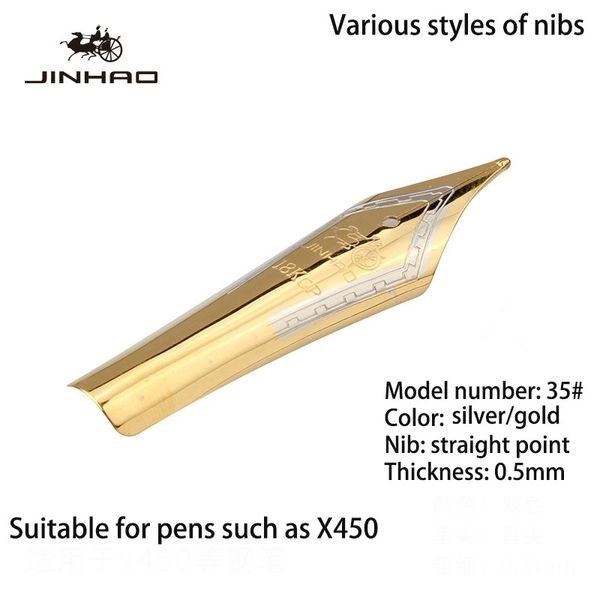 

luxury nibs for fountain pens 0.38mm 0.5mm ink pen nibs stationery jinhao x450 x750 599 911 159 992 500 school stationery store