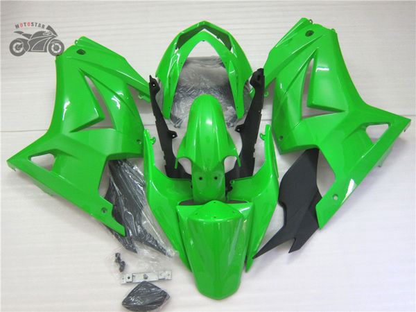 Injeção personalizado carenagens chineses kit para a Kawasaki Ninja 250R 2008-2014 estrada verde conjuntos de corridas de motos carenagem ZX250R EX250 08-14 AB23