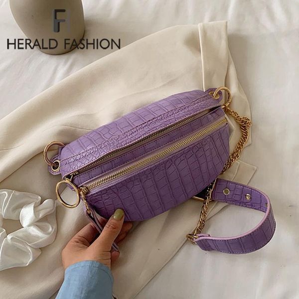 

women chain chest bag shoulder messenger bag fashion quality pu leather crossbody bags for women lady travel handbags and purses