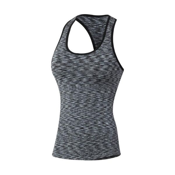 

yuerlian 5001 women fitness running yoga quick drying sports vest elastic clothes breathable tights racerback vest drop shipping, Black;blue