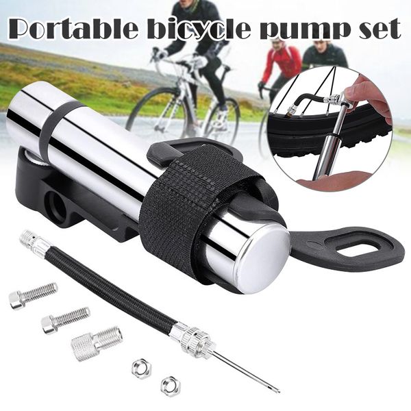 

aluminum alloy bike pumps air pumps set bicycle portable light mountain cycling tire inflator bike accessories ys