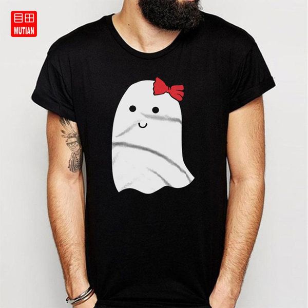 

ghost girl cute halloween t shirt, White;black