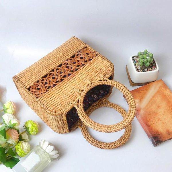 

новая сумка для женщин rattan соломы сплетенный мешок женщины круг basket бали tote плеча мода лето пляж большие сумки кошелек