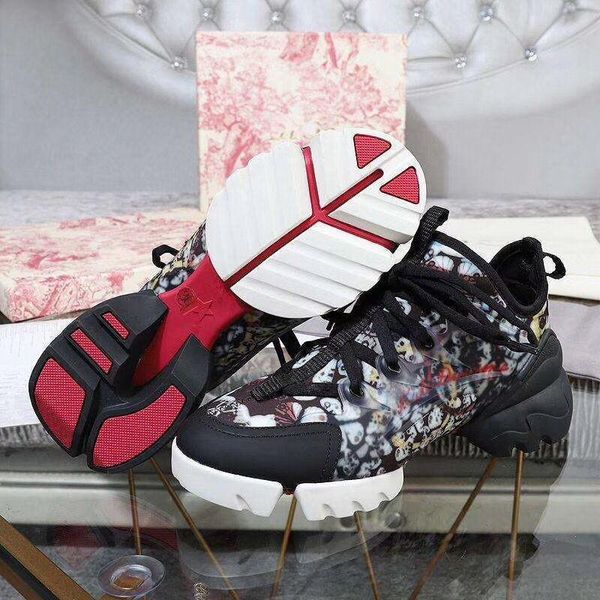 

personality and fashion famous luxury designer sneakers shoes with genuine leather women casual designer rx19040703, Black