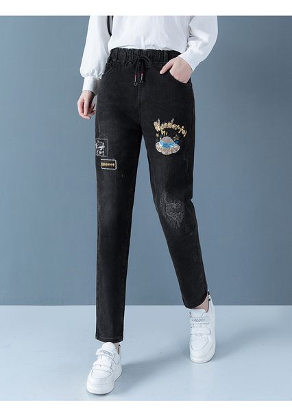 

black jeans since waist is loose, Blue