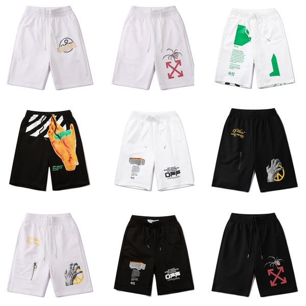 

wholesale 2020 summer knitted clot sport short pants off cotton trousers men tracksuit bottoms man jogger shorts white black running pant