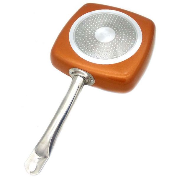 

non-stick copper frying pan with ceramic coating and induction cooking,oven and dishwasher other bakeware