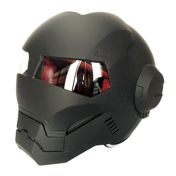 

dot approved brand masei 610 ironman motorcycle skull open face helmet casco capacete flip up motorcycle helmets