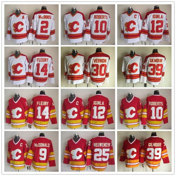 

vintage calgary flames jerseys jarome iginla theoren fleury mike vernon nieuwendyk allan macinnis lanny mcdonald gary roberts doug gilmour, Black;red