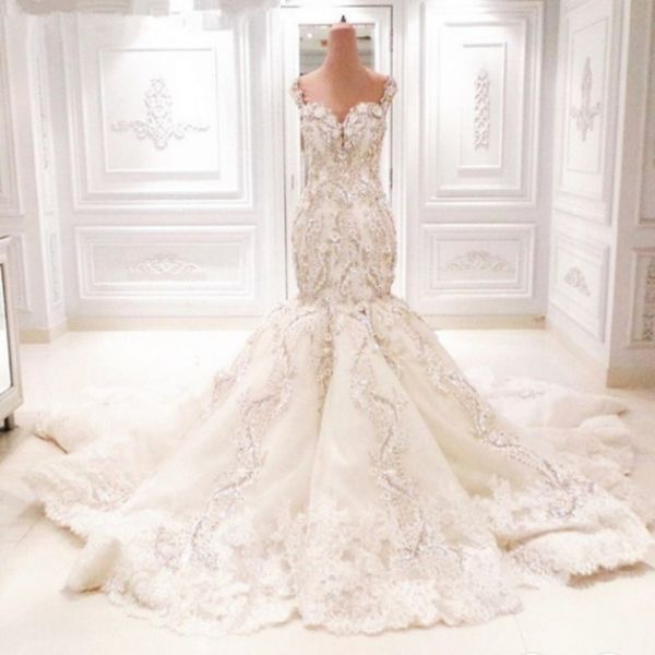 

роскошные русалка свадебные платья основные бисер кристаллы милая backless свадебное платье выполненные на заказ платье-де-noiva свадебные п, White