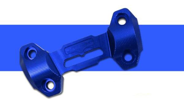 

handlebar bar riser mounts speedometer case cover mt-09 13-15 blue