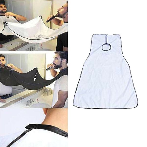 

Hot Sale Hair Beard Cutting Apron Gather Hook Up Whiskers Cloth Bib Facial Hair Trimmings Catcher Cape Sink