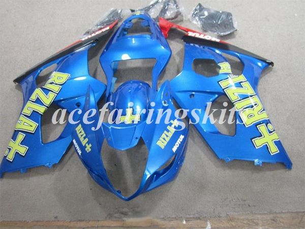 

4gifts injection mold new abs motorcycle full fairings set fit for suzuki gsx-r1000 k3 2003 2004 03 04 gsxr1000 bodywork set blue