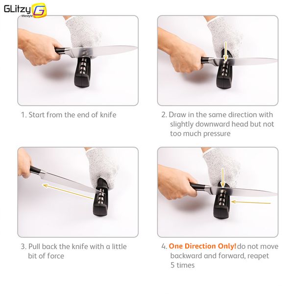 

нож точилка 3 этапы стали точильный вольфрама алмазные керамические кухонные ножи точило точило grinder инструменты