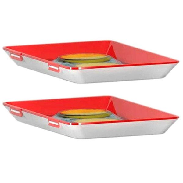 

easy-clever tray creative plastic preservation tray kitchen items storage container set fresh storage microwave c