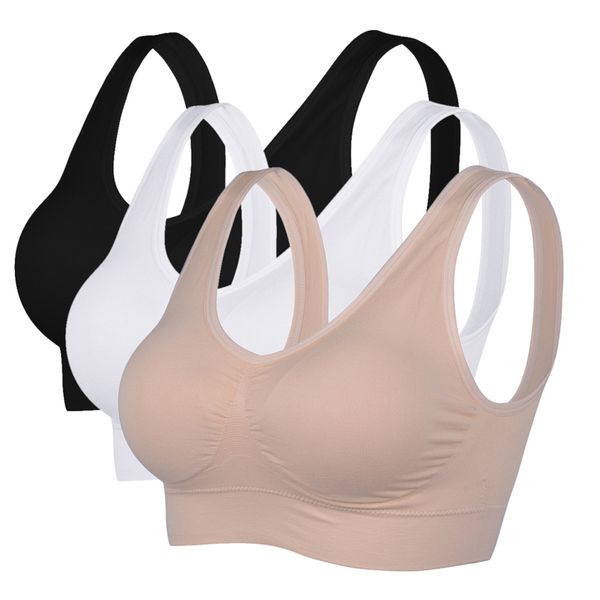 

female sports stretch bra fitness underwear posture corrector lift up bra women breathable underwear sports support bras, White;black