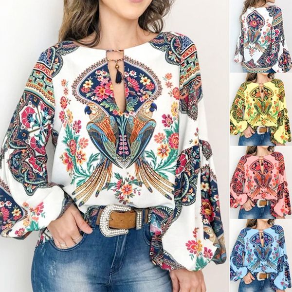 

spot 2021 european spring and summer fashion casual street round neck long sleeve printed shirt, support mixed batch, White