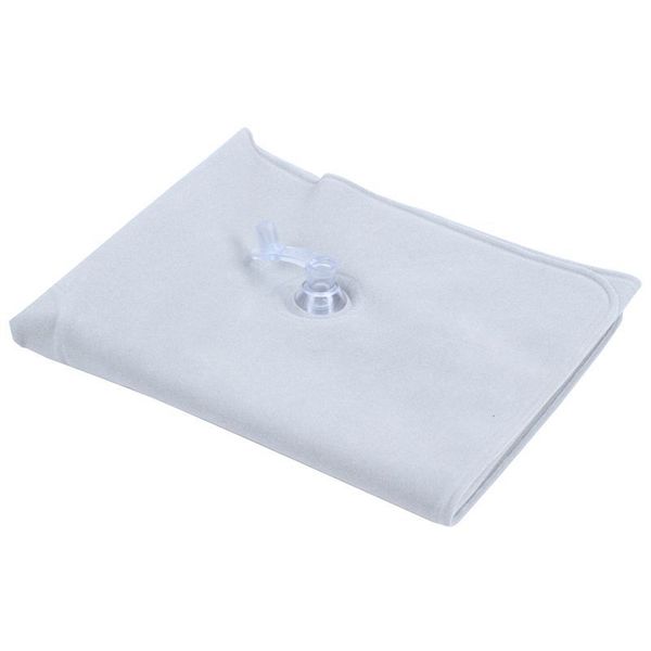 

double sided air inflatable pillow cushion pad travel sleep support soft