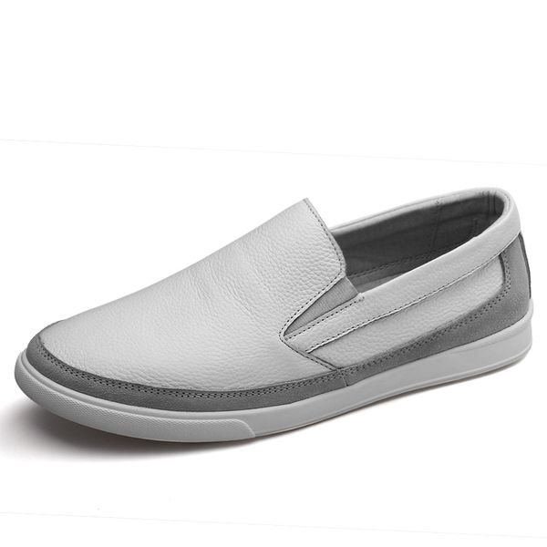 

handmade moccasins shoes fashion mens genuine leather slip on breathable work oxford flats casual boat shoes wear resistant, Black