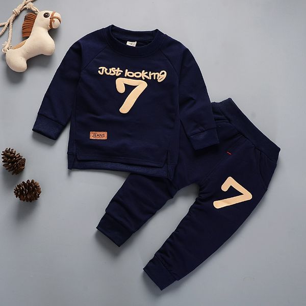 

spring autumn baby t-shirt pants suits toddler tracksuits children boys girls style clothing sets kids clothes 1 2 3 4 5 years, White