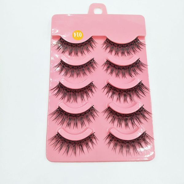 

5 pairs 3d natural false eyelashes thick crisscross fake lashes eye lashes extension eye makeup tools