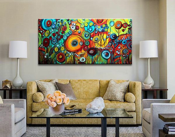 

large modern abstract hand-painted art wall oil painting on canvas home wall art decor picture 190924