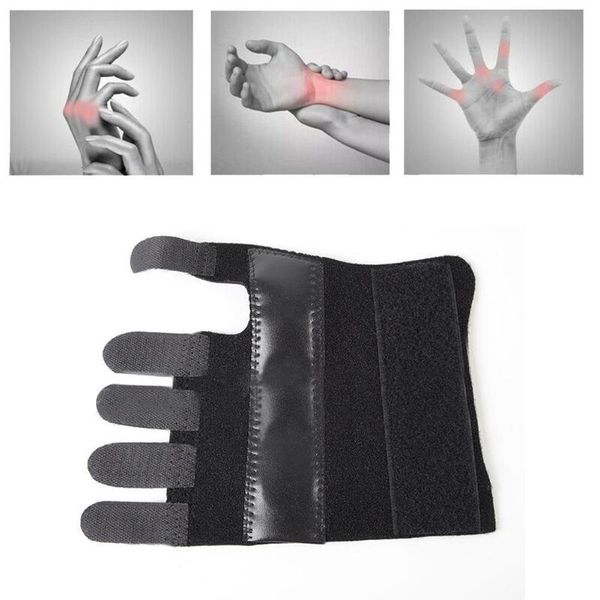 

упругая поддержка запястья пальцев рукава brace кистевой туннельный finger боль запястье thumb рука шинная поддержка правая полоса s3c9, Black;red