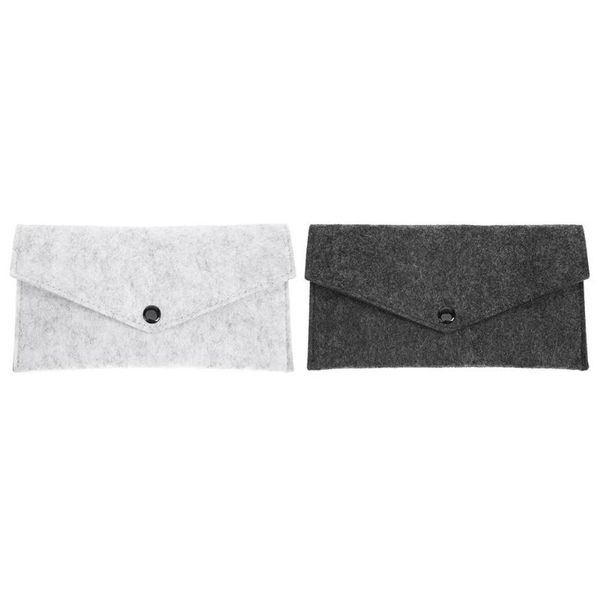 

square felt fabric pencil pen stationery storage bag file folder pouch