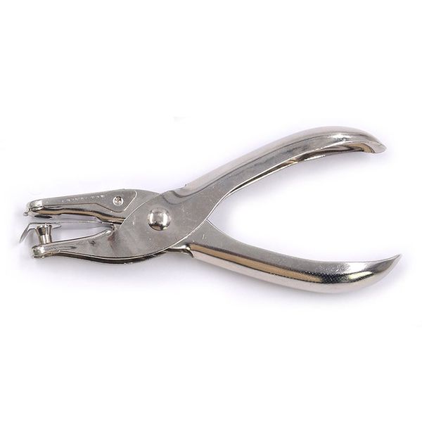 

manual diy puncher punching pliers heat shrinkable film crystal glue tool accessories postcard paper jam puncher, Silver