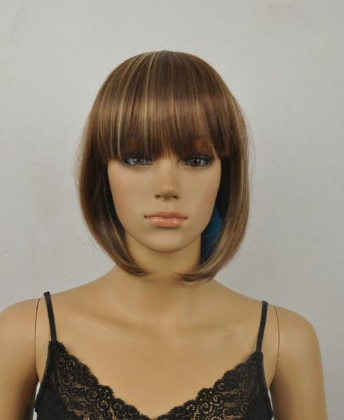 Wig New Mixed Short Straight Womens Wig Cosplay Wigs Medium