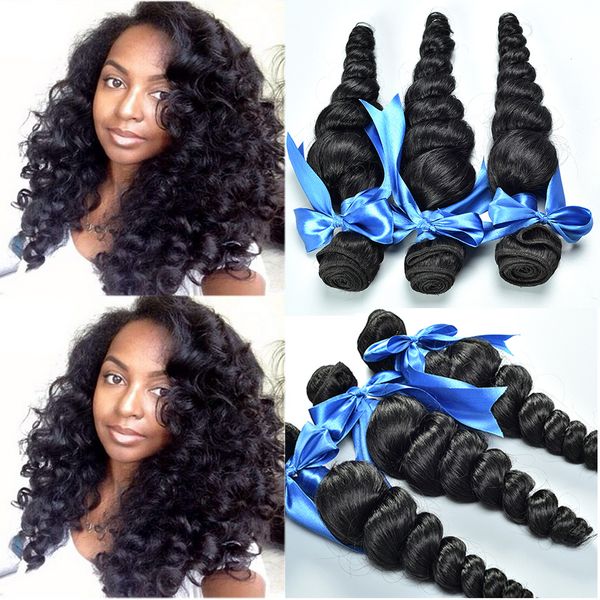 

модный натуральный цвет 8-30 дюймов 100 г свободная волна 100% девы человеческих волос плетение бесплатная доставка