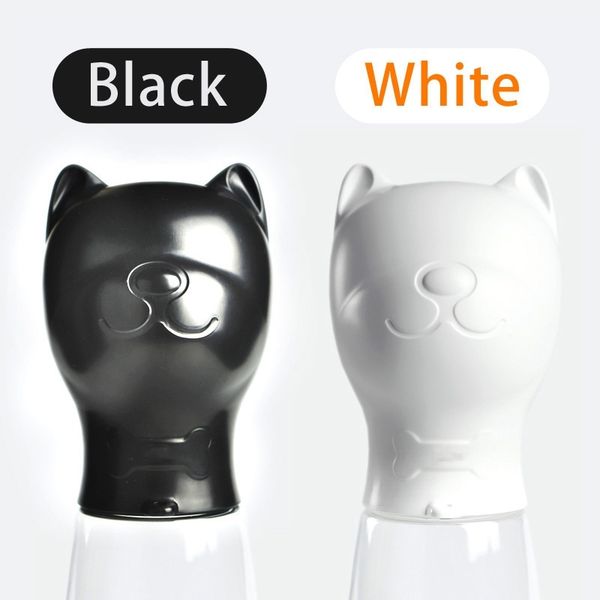 

480ml портативной бутылки pet воды для собак французского бульдога мопс щенок путешествие cat поилка открытого pet воды диспенсер feeder стр