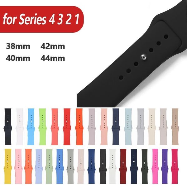 

Soft ilicone replacement port band for 38 42mm apple watch erie 1 2 3 wri t bracelet trap for iwatch port edition
