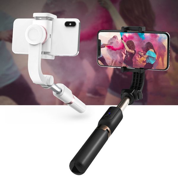 Cep telefonu evrensel bir anti-shake canlı kamera çok fonksiyonlu Bluetooth selfie'si çubuk uzaktan tripod ile tek eksenli PTZ selfie'si sopa çekim