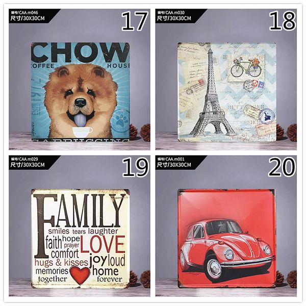 

4шт главная гостиная украсьте творческая лицензия металлическая пластина покраска ванной комнаты декор спальня декор кулон стены декора для