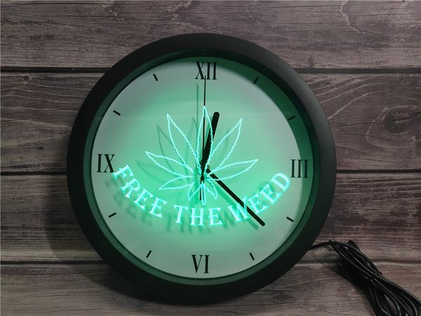 

0a404 the high life app rgb led neon light signs wall clock