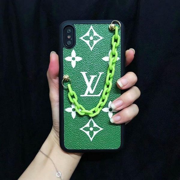 

Новый бренд дизайн браслет зеленый коричневый телефон случае для Iphone Xs макс ХГ X 7