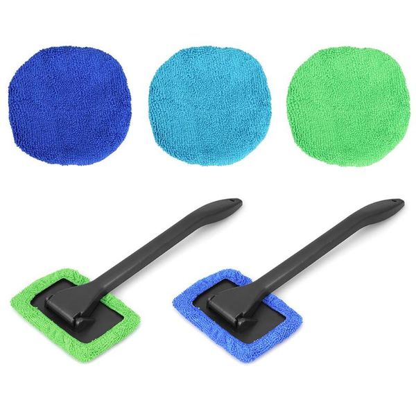 

car sponge cleaning brush microfiber long handle window windshield cleaner tools