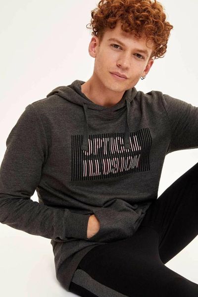 

defacto man sweat shirt-l1010az19au, Black