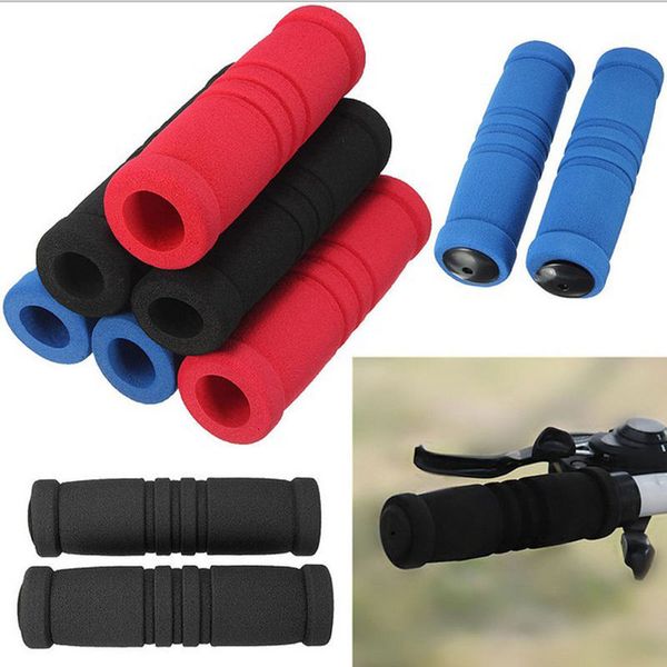 

handle grips 2pc bike racing bicycle motorcycle handle bar foam sponge grip non-slip superlight comfortable bike accessories