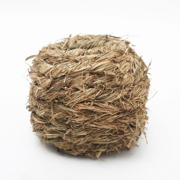 

handwoven straw bird nest nature craft outdoor garden tree ornament