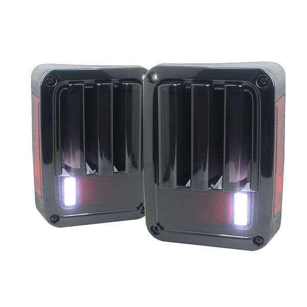 

smoked vertical version led taillights rear brake reverse signal lamps for jeep wrangler jk 2007-2017 us model