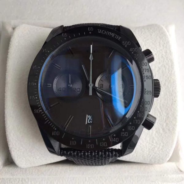 

watch super series sea watch black dial 44mm multifunction timing sapphire mirror original folding buckle automa, Slivery;brown
