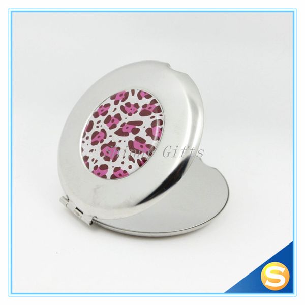 

stainless steel small cosmetic make up mirror for pocket size