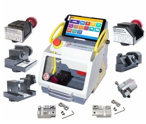 

2019 automatic key cutting machine sec-e9 portable smart duplicate car key cutting machine sec e9 multi-language locksmith