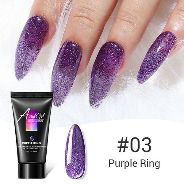 

sexymix 30g platinum glitter extend builder led nail gel polish long lasting acrylic jelly uv gel lacquer soak off extension, Red;pink