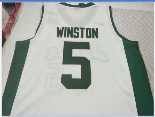 

custom men youth women #5 michigan state spartans cassius winston college basketball jersey size s-4xl or custom any name or number jersey, Black
