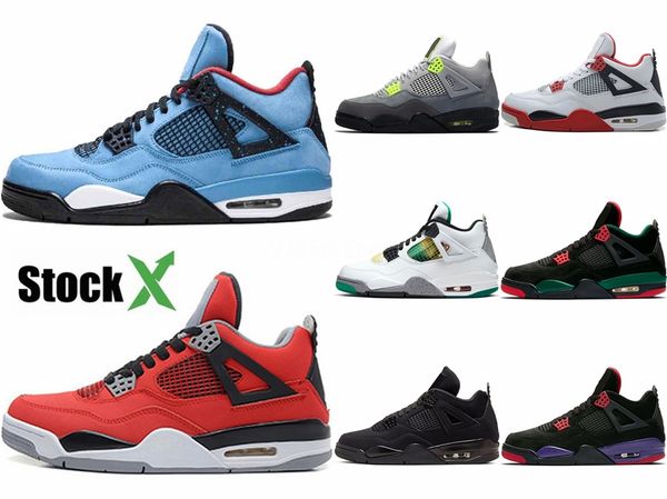 

4s zoom racer blue travis scotts 1 basketball shoes 4s what the cactus jack white cement bred 11 pantone concord 45 mens trainers sneakers #