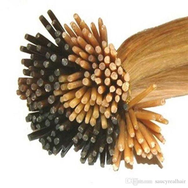 

brazilian i-tip u-tip hair extensions 100pcs/pack straight keratin brazilian hair extensions #2 peruvian malaysian, Black