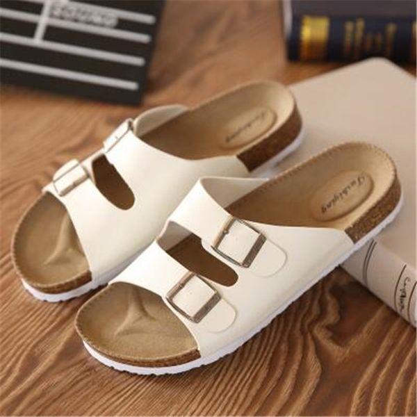 

fashion new summer cork sandals casual men mixed color flip flops shoes zapatos hombre sandalias plus size 35-46 white black red y200107